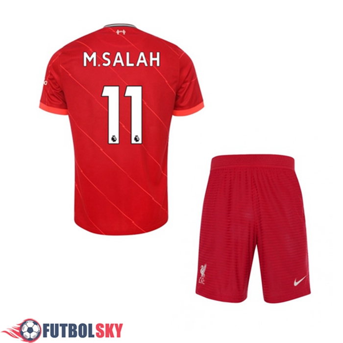 Camiseta Futbol FC Liverpool (Mohamed Salah 11) Ninos Titular 2021/2022