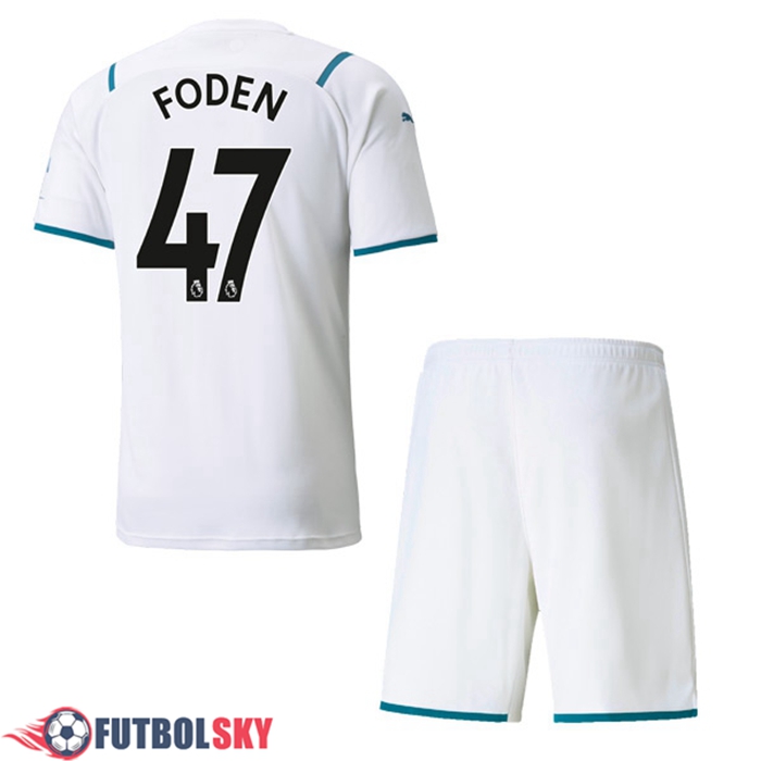 Camiseta Futbol Manchester City (FODEN 47) Ninos Alternativo 2021/2022