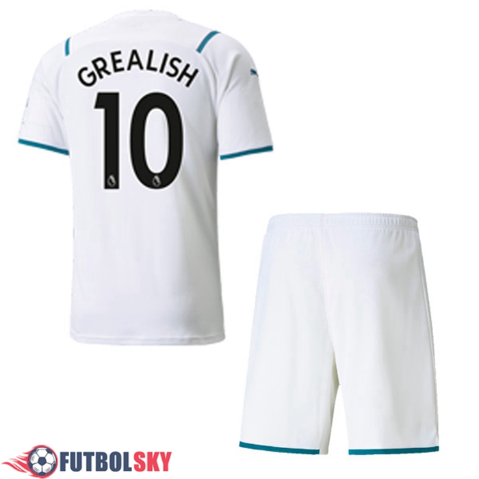 Camiseta Futbol Manchester City (GREALISH 10) Ninos Alternativo 2021/2022