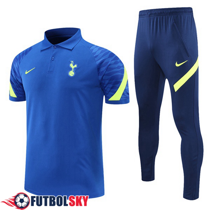 Camiseta Polo Tottenham Hotspur + Pantalones Azul/Verde 2021/2022
