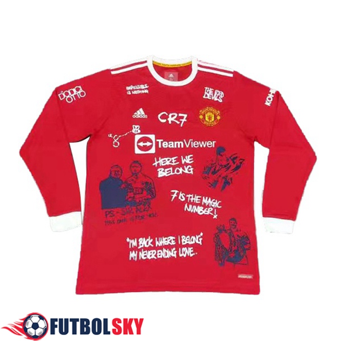 Camiseta Futbol Manchester United Dodici x ronaldo PV LS Manga Larga 2021/2022