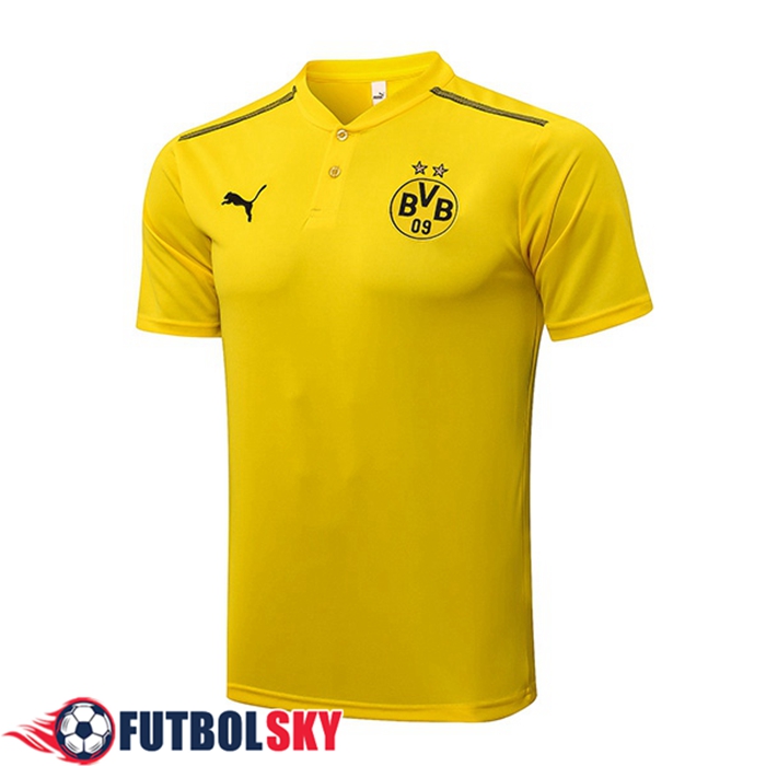 Camiseta Polo Dortmund BVB Amarillo/Negro 2021/2022