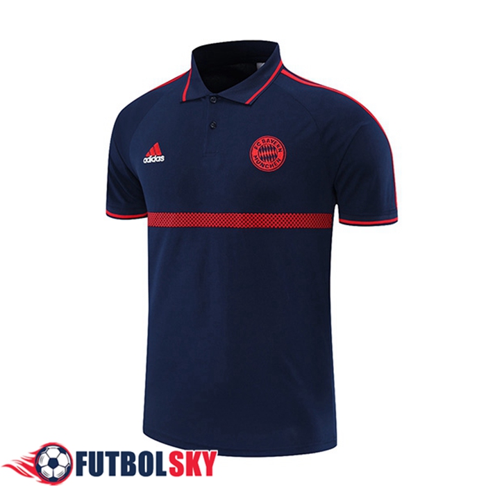 Camiseta Polo Bayern Munich Azul Marino/Rojo 2021/2022