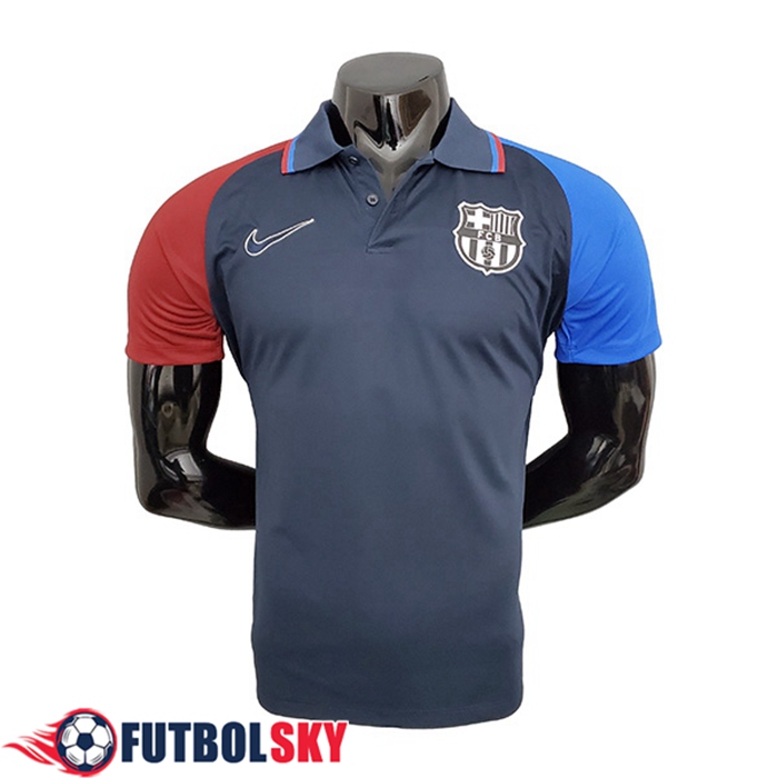 Camiseta Polo FC Barcelona Azul/Azul Marino 2021/2022