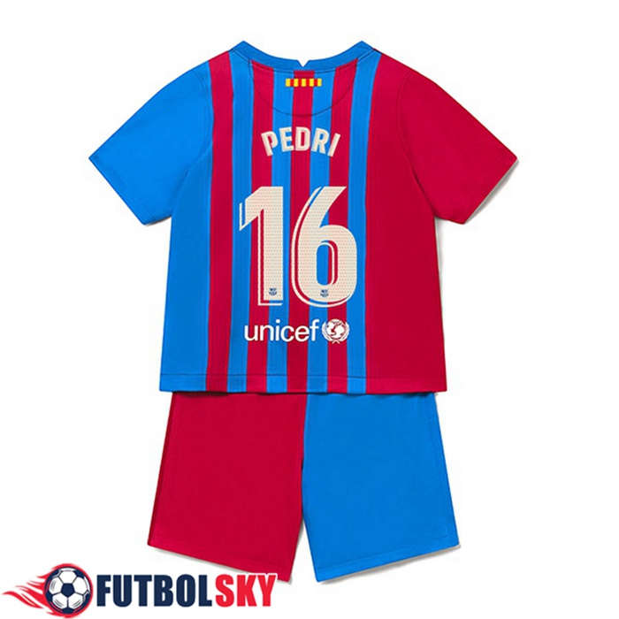 Camiseta FC Barcelona (Pedri 16) Ninos Titular 2021/2022