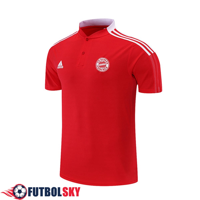 Camiseta Polo Bayern Munich Blancaa/Rojo 2021/2022