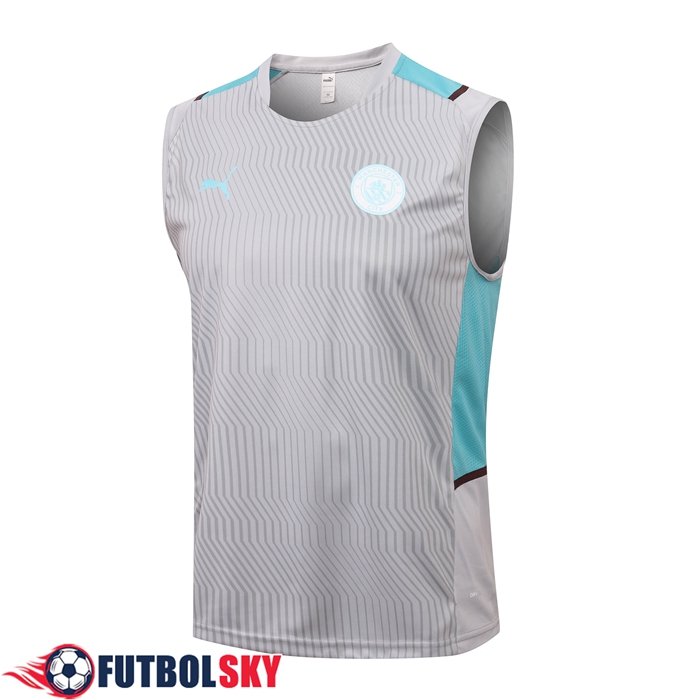 Camiseta sin mangas Manchester City Gris 2021/2022