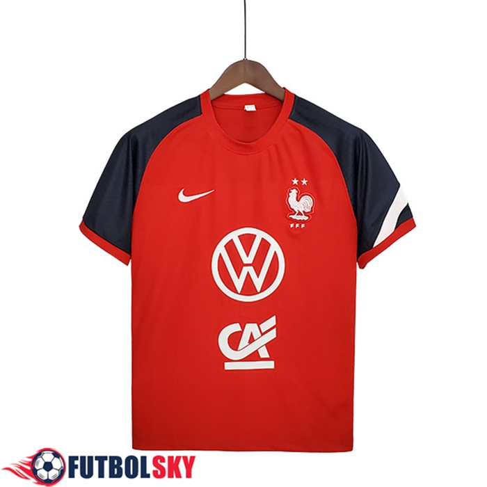 Camiseta Entrenamiento Francia Rojo 2022/2023