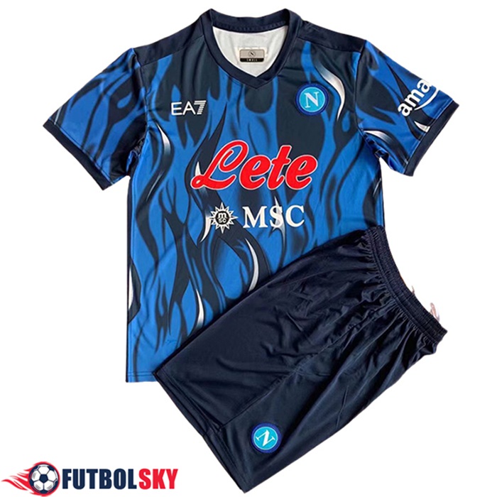 Camiseta Futbol SSC Napoli Ninos Tercero 2021/2022