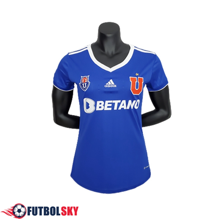 Comprar Camiseta Futbol Universidad de Chile Mujer Titular 2022/2023 Personalizadas