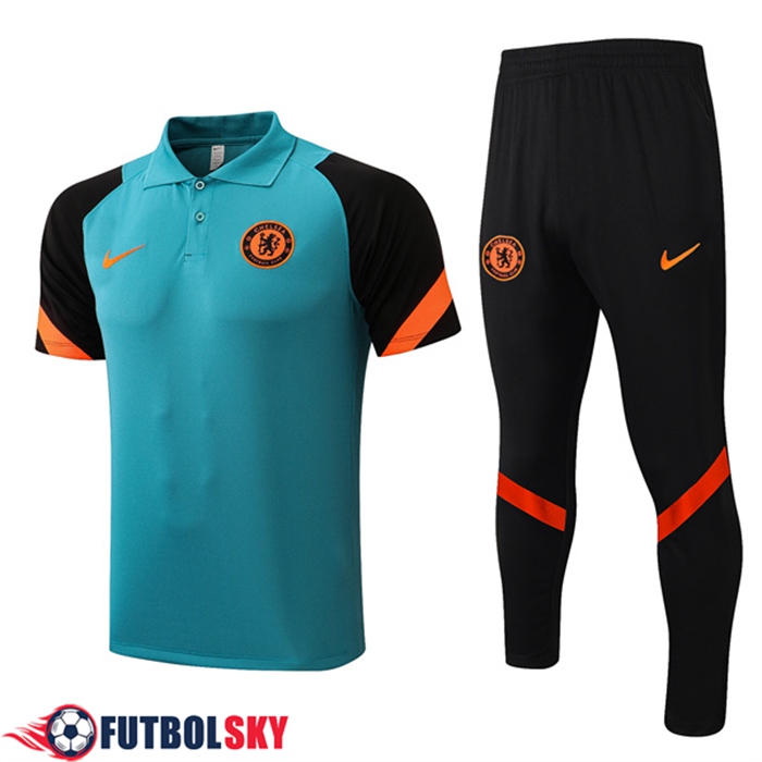 Camiseta Polo FC Chelsea + Pantalones Verde 2022/2023