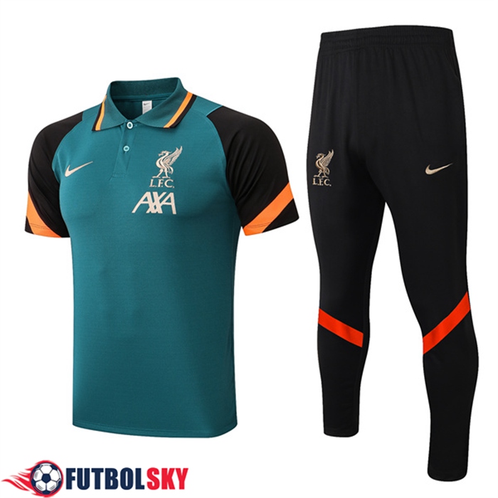 Camiseta Polo FC Liverpool + Pantalones Verde 2022/2023