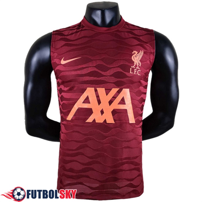 Camiseta Entrenamiento sin mangas FC Liverpool Rojo 2022/2023