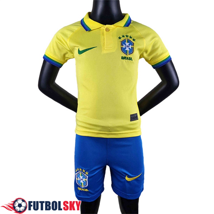 Camisetas De Futbol Brasil Ninos Primera Copa Del Mundo 2022