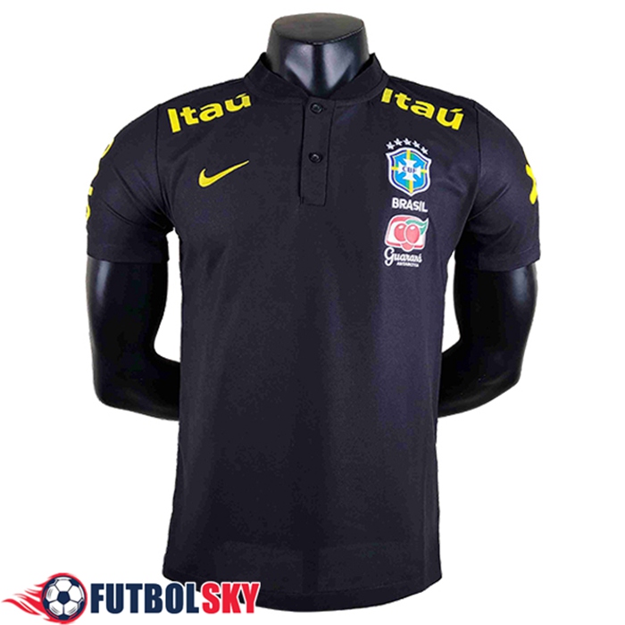 Camiseta Polo Brasil Negro 2022/2023