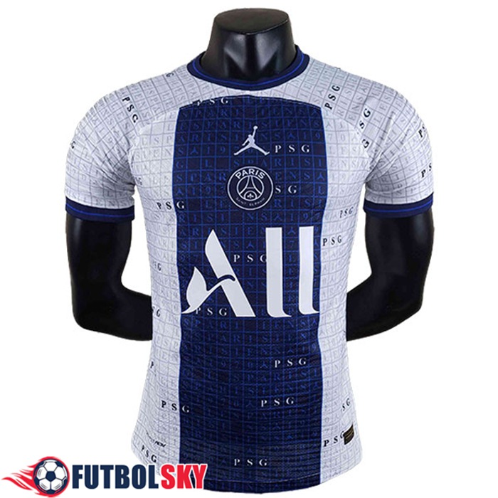 Camiseta Entrenamiento Jordan PSG Player Edtion Blanco/Azul 2022/2023
