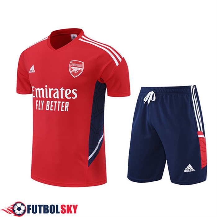Camiseta Entrenamiento Arsenal + Cortos Rojo 2022/2023