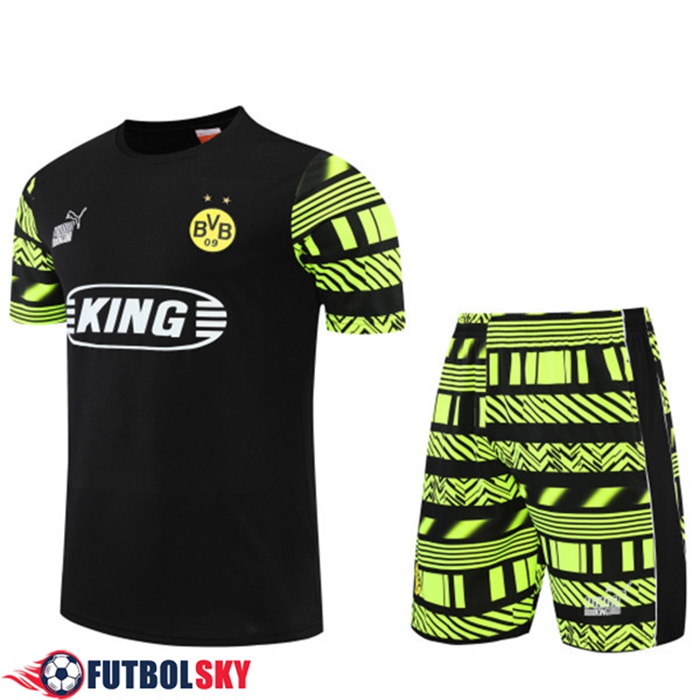 Camiseta Entrenamiento Dortmund BVB + Cortos Negro 2022/2023