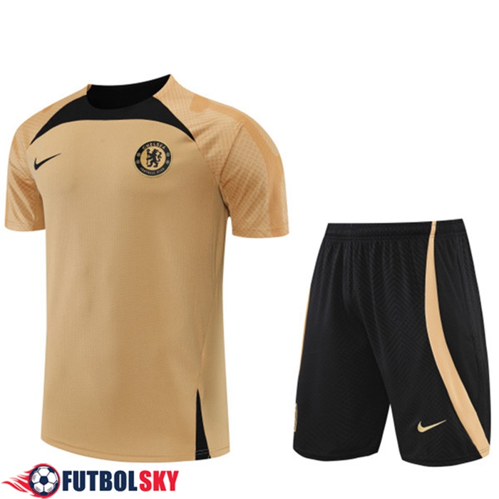 Camiseta Entrenamiento FC Chelsea + Cortos Amarillo 2022/2023
