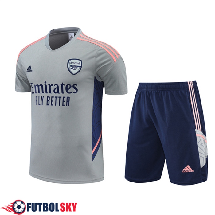 Camiseta Entrenamiento Arsenal + Cortos Gris 2022/2023