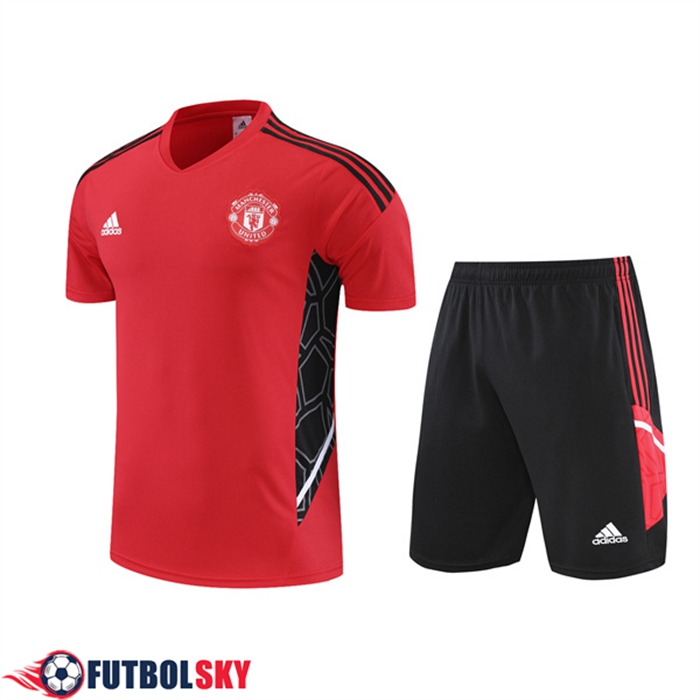 Camiseta Entrenamiento Manchester United + Cortos Rojo 2022/2023