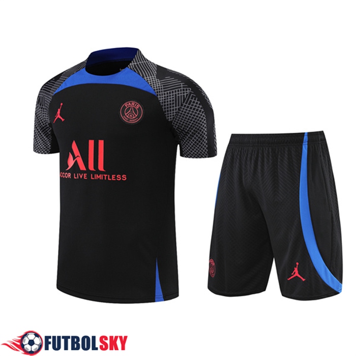 Camiseta Entrenamiento Jordan PSG + Cortos Negro 2022/2023