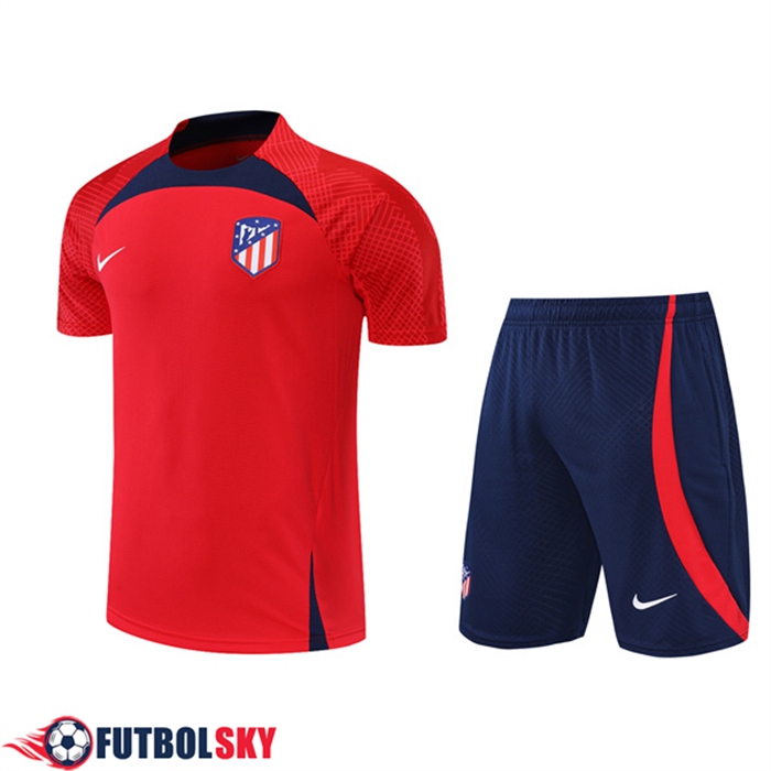 Camiseta Entrenamiento Atletico Madrid + Cortos Rojo 2022/2023