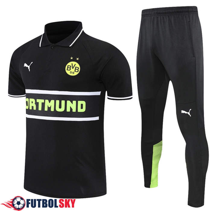 Camiseta Polo Dortmund BVB Negro 2022/2023