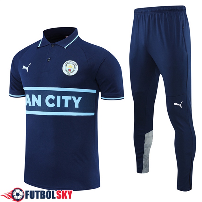 Camiseta Polo Manchester City Azul marinoe 2022/2023