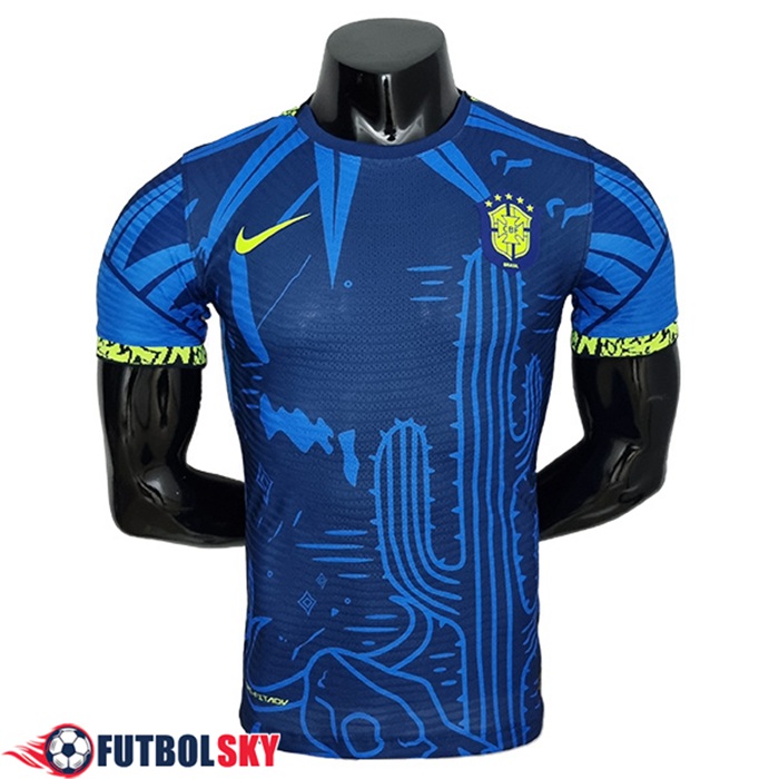 Camisetas De Futbol Brasil Player Version Classic Azul Copa Del Mundo 2022