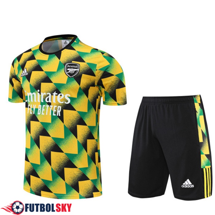 Camiseta Entrenamiento + Cortos Arsenal Amarillo 2022/2023