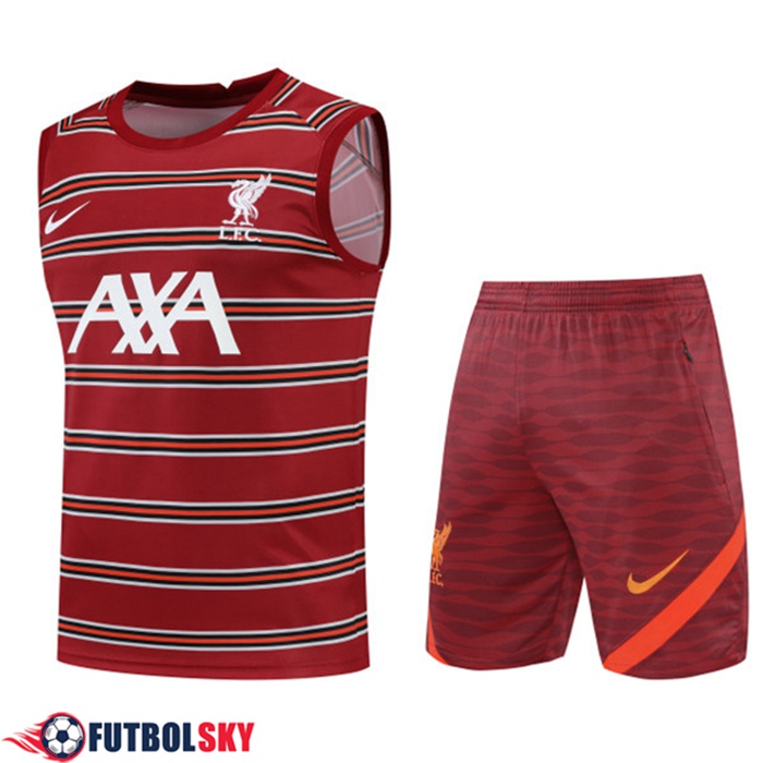 Camiseta Entrenamiento sin mangas + Cortos FC Liverpool Rojo 2022/2023