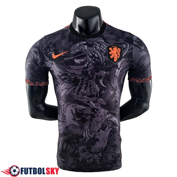 Camiseta Entrenamiento Países Bajos Negro 2022/2023