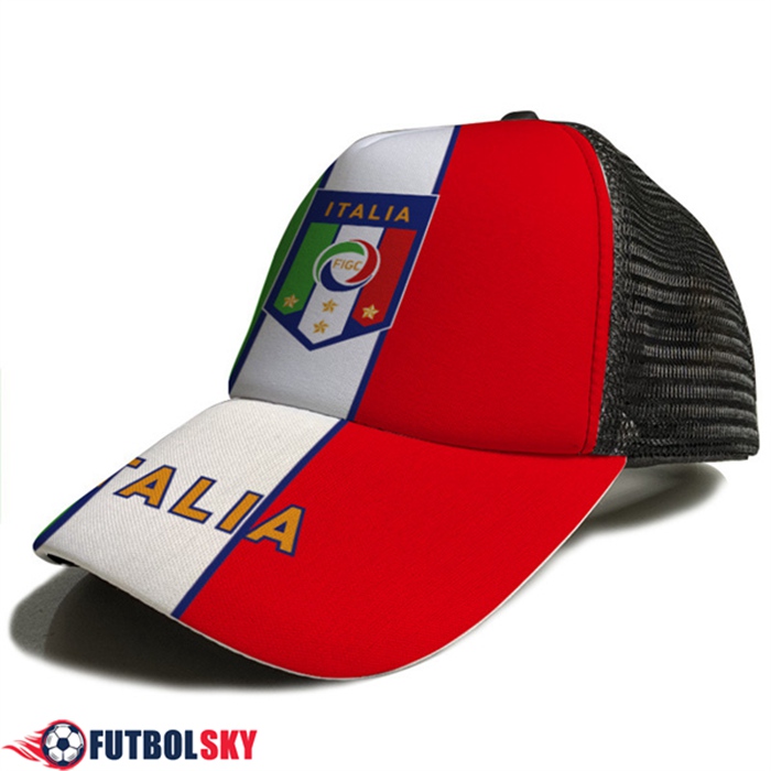 Gorra De Futbol Italia Blanco/Rojo 2023