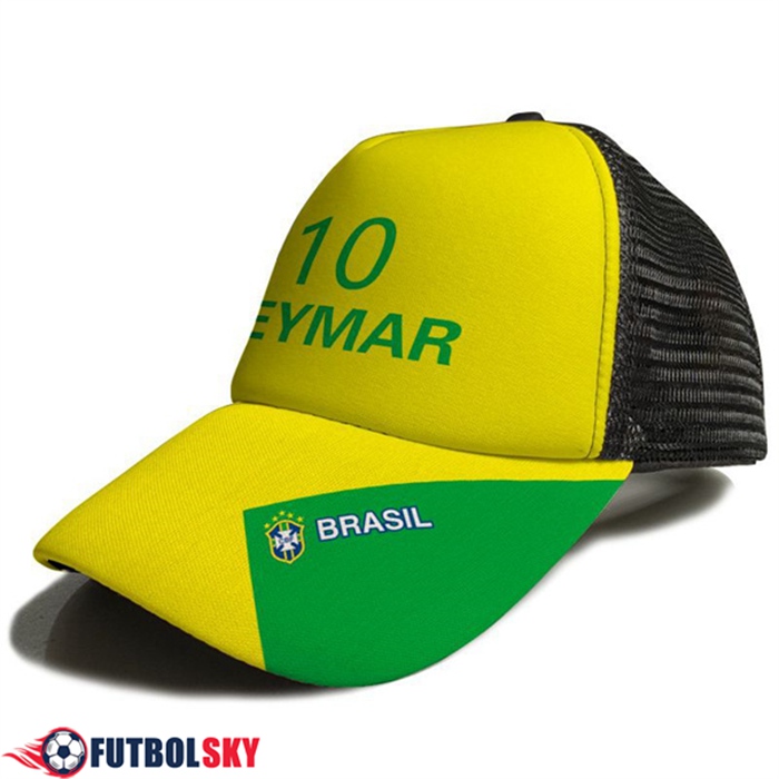 Gorra De Futbol Neymar 10 Amarillo/Verde 2023