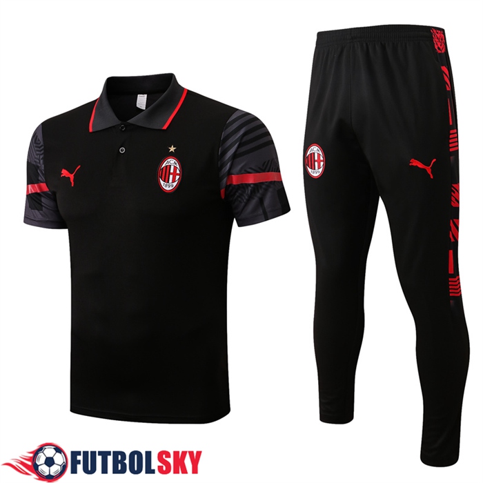 Camiseta Polo AC Milan Negro 2022/2023