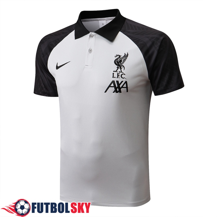 Camiseta Polo FC Liverpool Negro/Gris 2022/2023