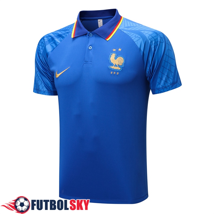 Camiseta Polo Francia Azul 2022/2023