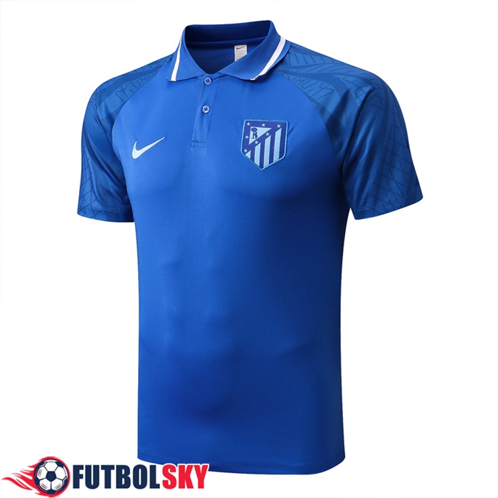 Camiseta Polo Atletico Madrid Azul 2022/2023