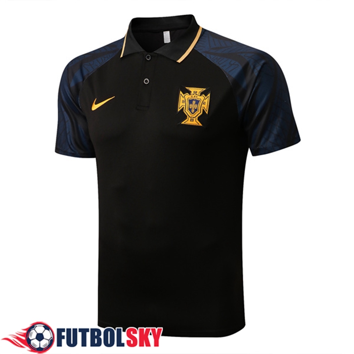 Camiseta Polo Portugal Negro 2022/2023