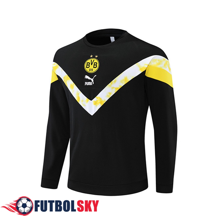 Sudadera De Entrenamiento Dortmund BVB Negro/Blanco 2022/2023