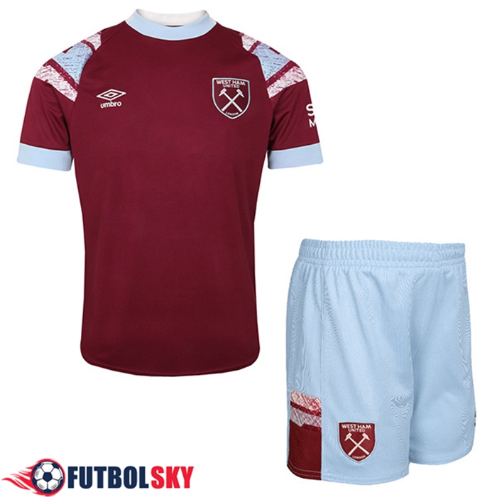 Nueva Camisetas De Futbol West Ham Ninos Primera 2022/2023