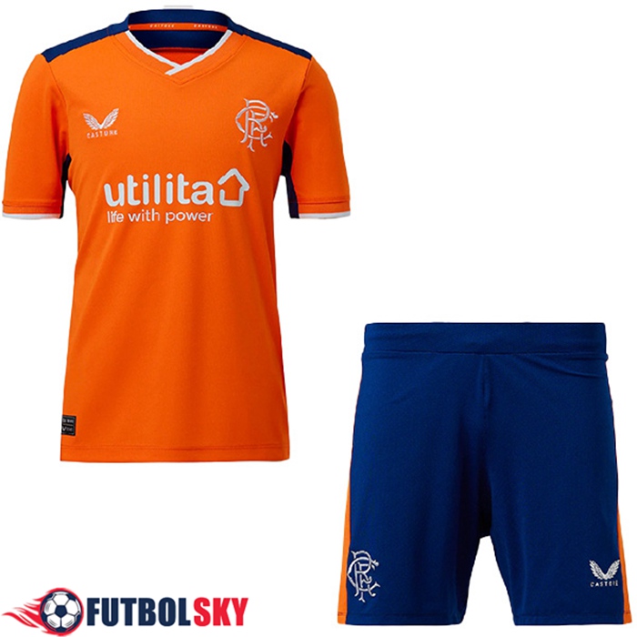 Camisetas De Futbol Rangers FC Ninos Tercera 2022/2023