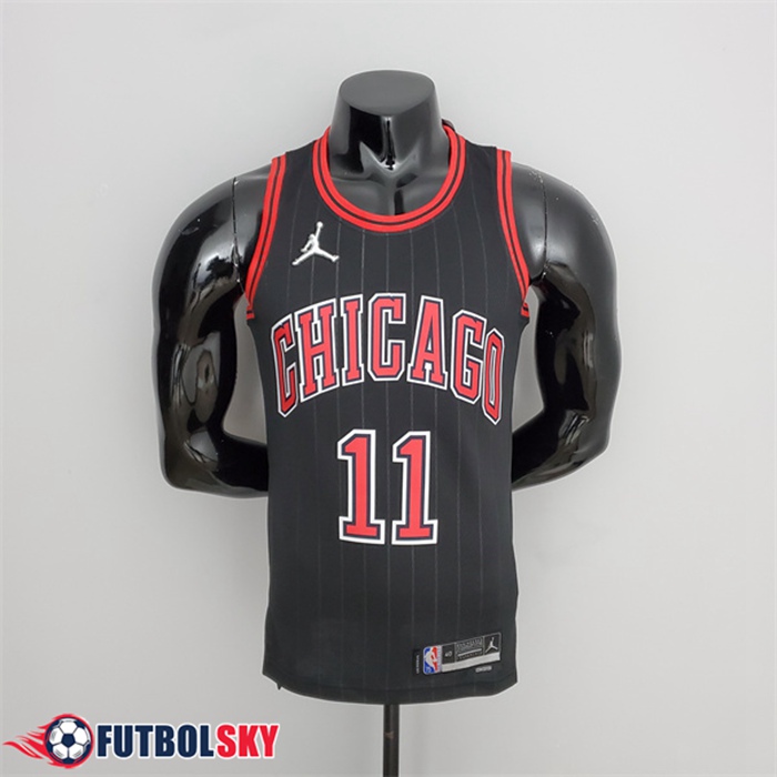 Camisetas Chicago Bulls (Derozan #11) Negro 75th Anniversary