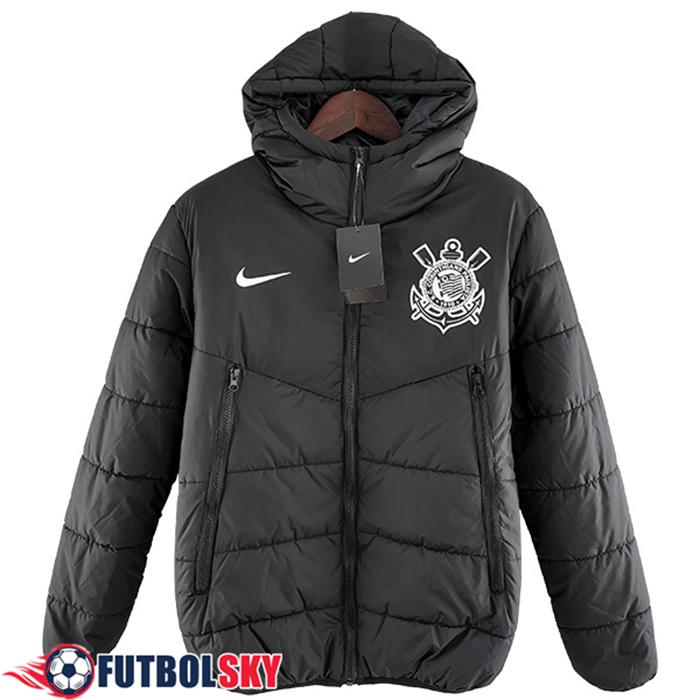 Chaqueta De Plumas Corinthians Negro/Blanco 2022/2023