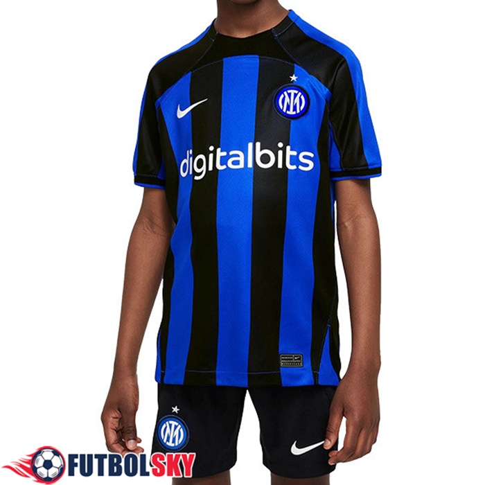 Nueva Camisetas De Futbol Inter Milan Ninos Primera 2022/2023