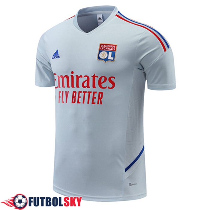 Camiseta Entrenamiento Lyon Gris 2022/2023