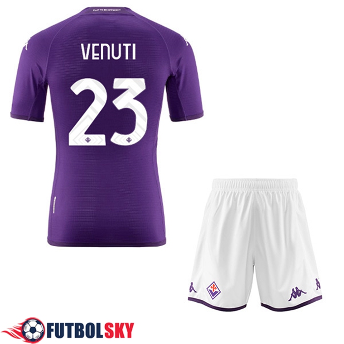 Camisetas De Futbol ACF Fiorentina (VENUTI #23) Ninos Primera 2022/23