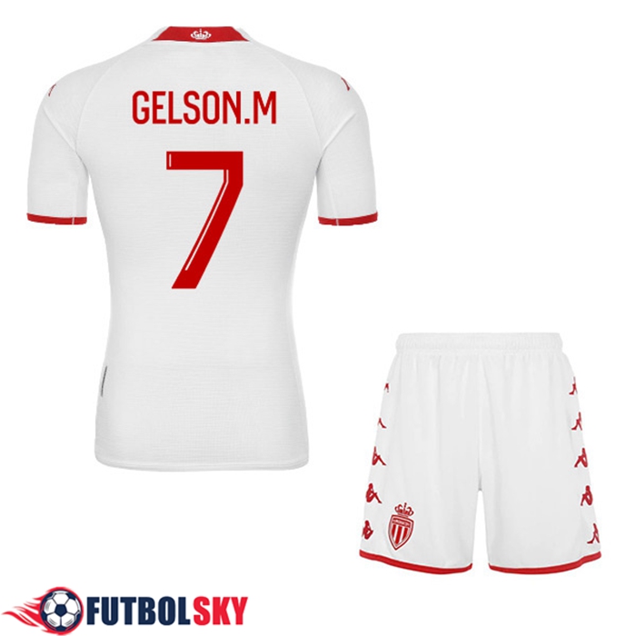 Camisetas De Futbol AS Monaco (GELSON.M #7) Ninos Primera 2022/23