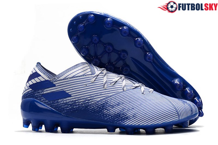 Adidas Botas De Fútbol Nemeziz 19.1 AG Azul/Blanco